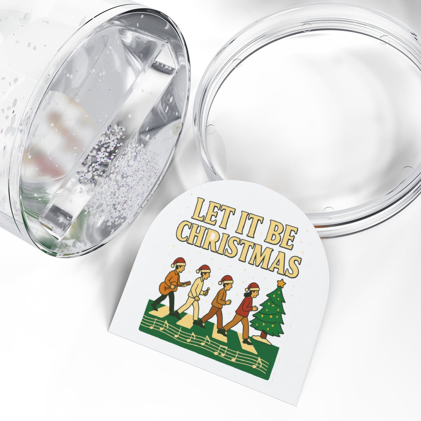 Let It Be Christmas Snow Globe — Christmas Carolers Holiday Decor
