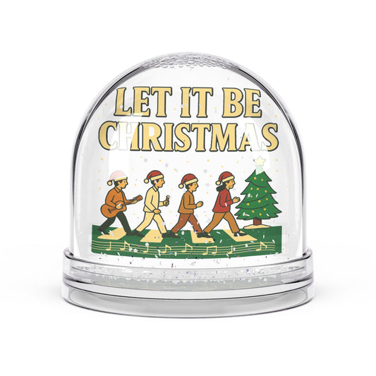 Let It Be Christmas Snow Globe — Christmas Carolers Holiday Decor